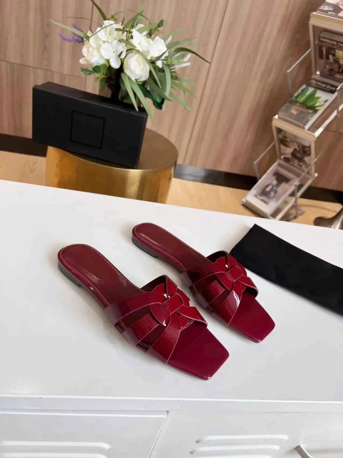 Women's Sandals | Square Toe Slip-On Design