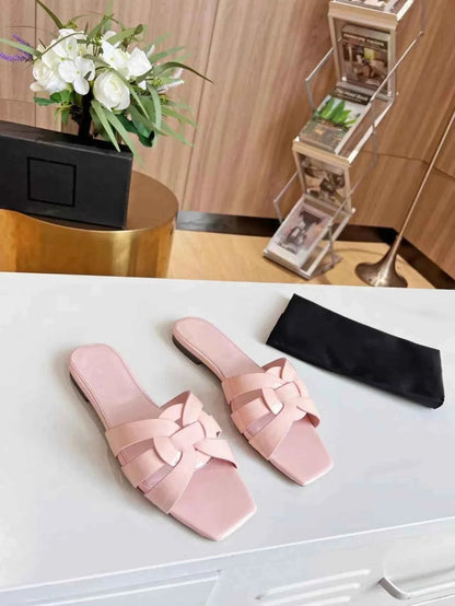 Women's Sandals | Square Toe Slip-On Design
