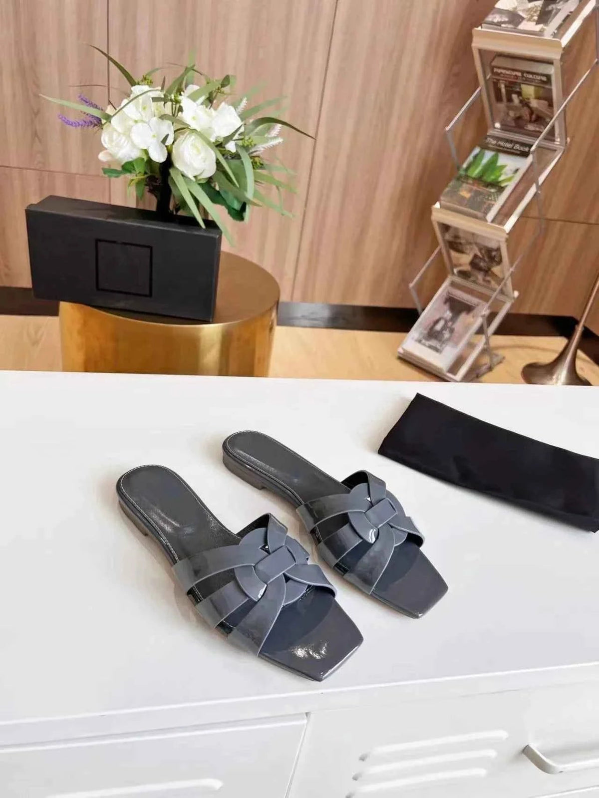 Women's Sandals | Square Toe Slip-On Design