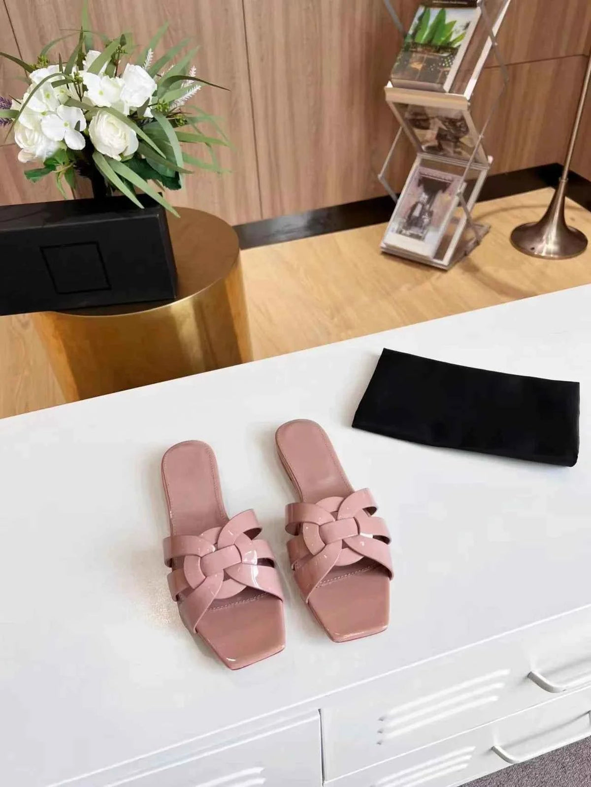 Women's Sandals | Square Toe Slip-On Design