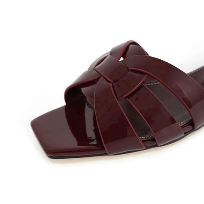 Women's Sandals | Square Toe Slip-On Design