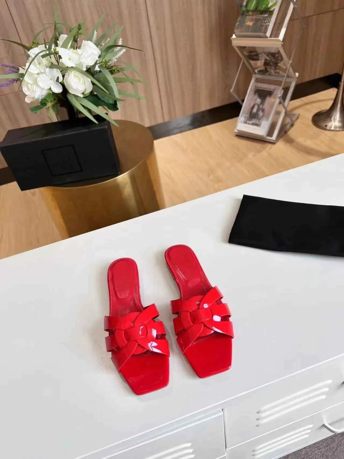 Women's Sandals | Square Toe Slip-On Design