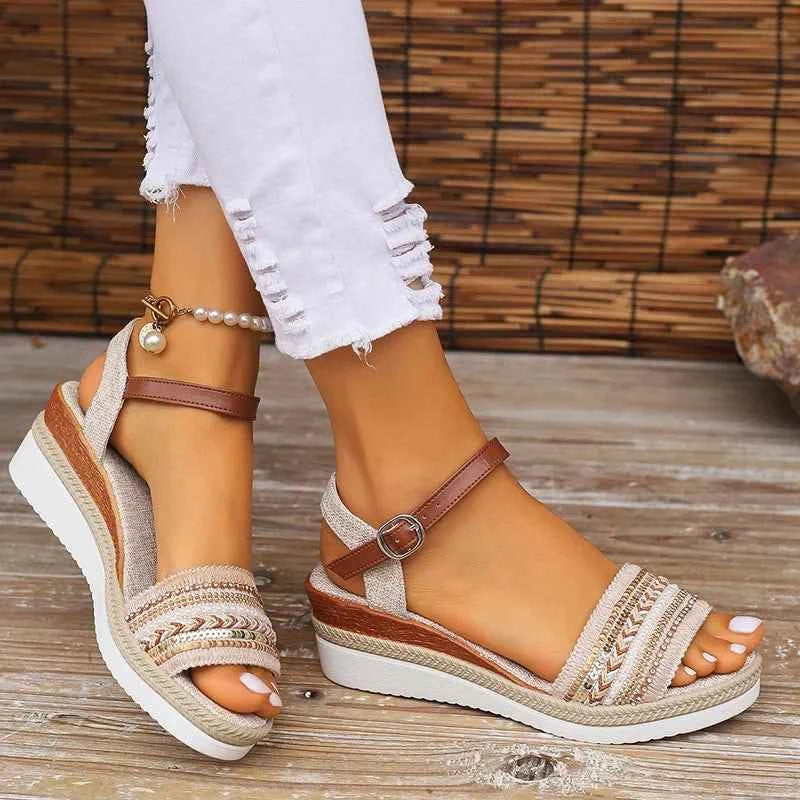 Women's Sandals | Wedge Heel & Ankle Strap