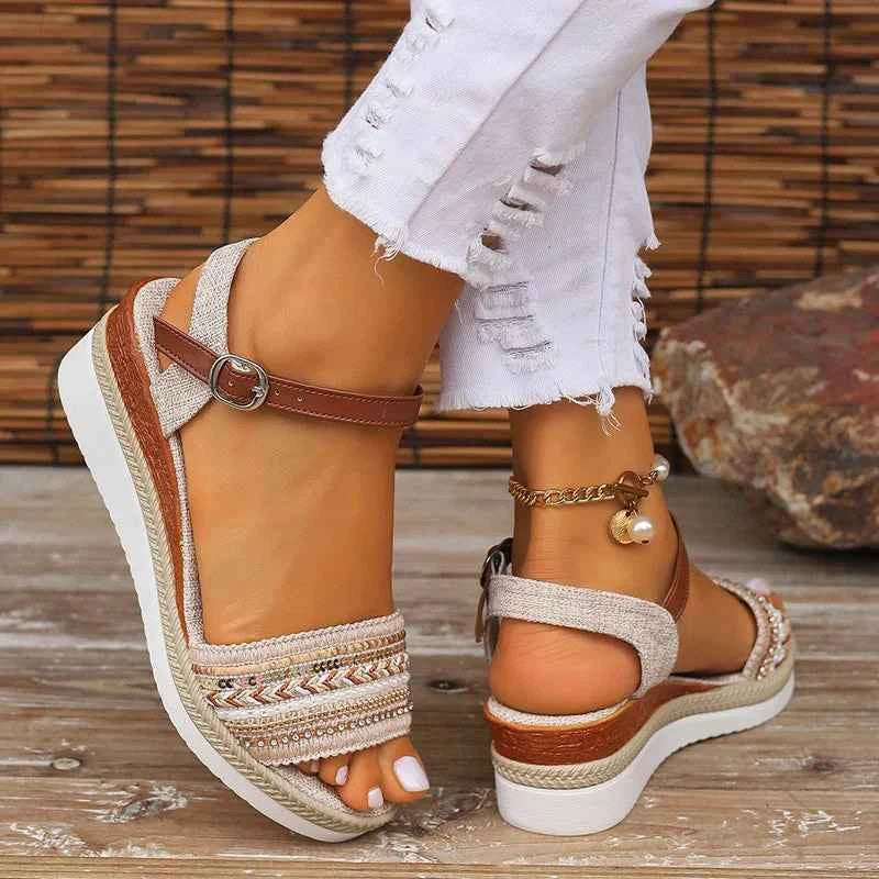 Women's Sandals | Wedge Heel & Ankle Strap