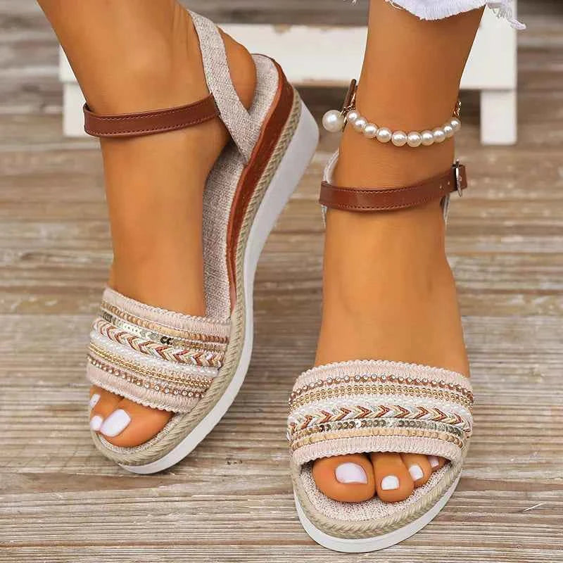Women's Sandals | Wedge Heel & Ankle Strap