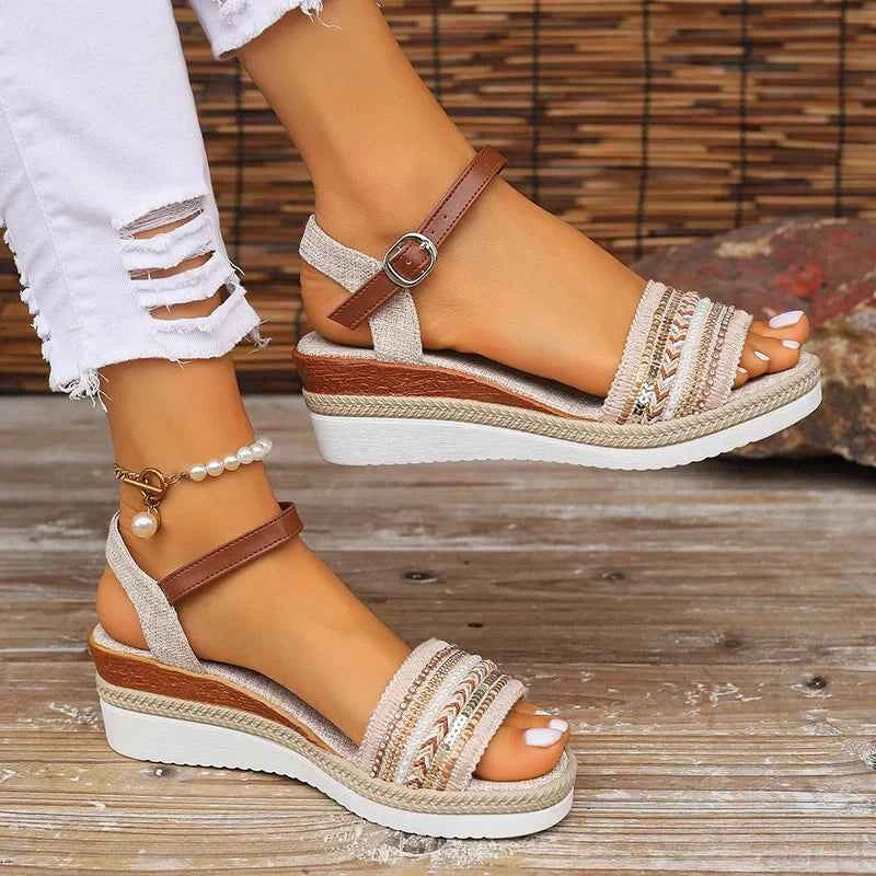 Women's Sandals | Wedge Heel & Ankle Strap