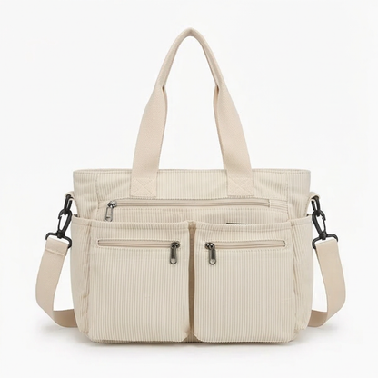 Women's Shoulder Bag | 9 Pockets & Crossbody Strap