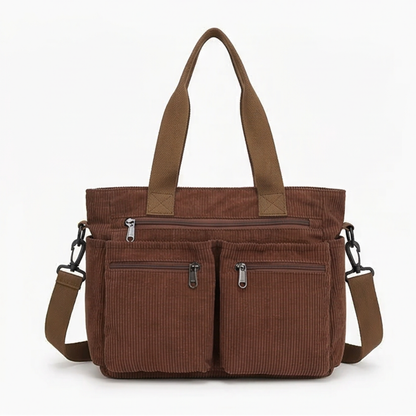 Women's Shoulder Bag | 9 Pockets & Crossbody Strap