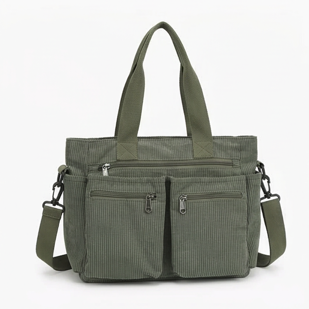 Women's Shoulder Bag | 9 Pockets & Crossbody Strap