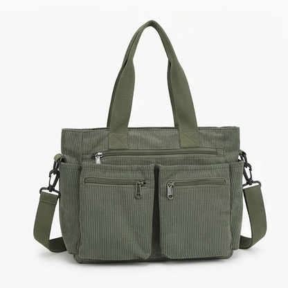 Women's Shoulder Bag | 9 Pockets & Crossbody Strap
