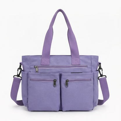 Women's Shoulder Bag | 9 Pockets & Crossbody Strap