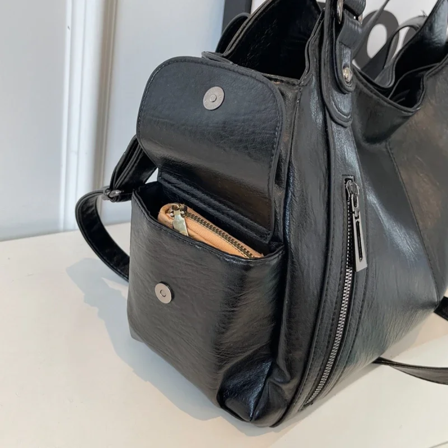 Chic Women's Shoulder Tote Bag with Crossbody Strap