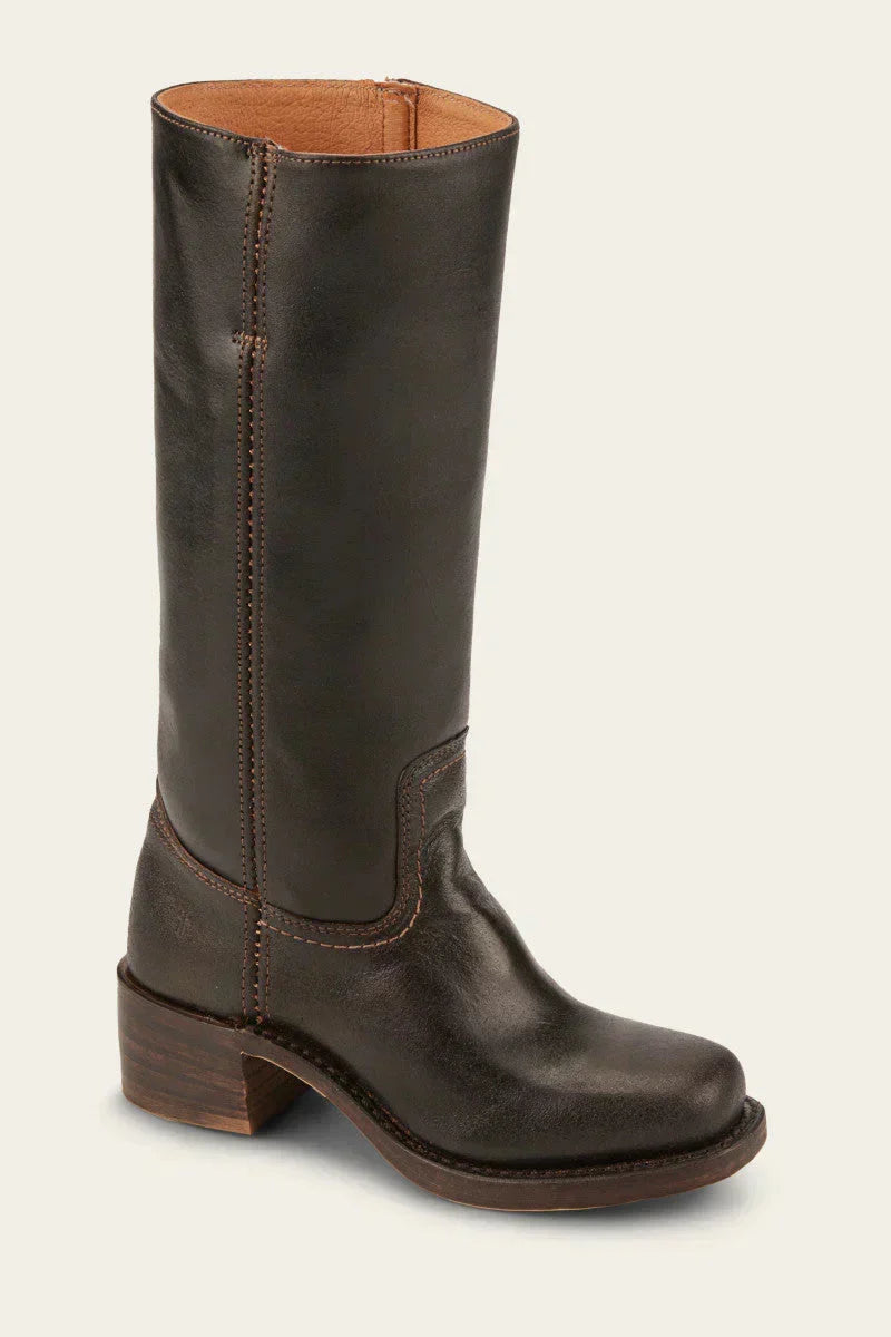Women's High Boots | Block Heel & Slip-On Design 3