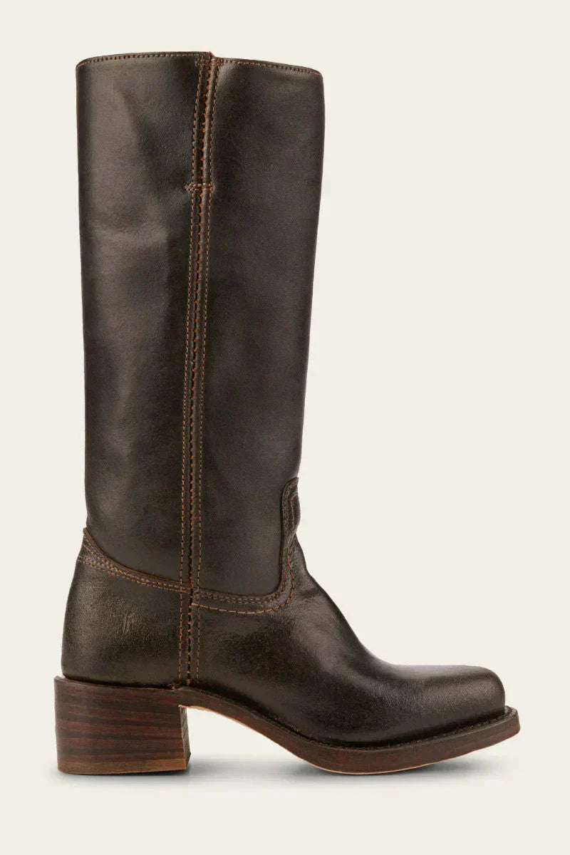 Women's High Boots | Block Heel & Slip-On Design 1