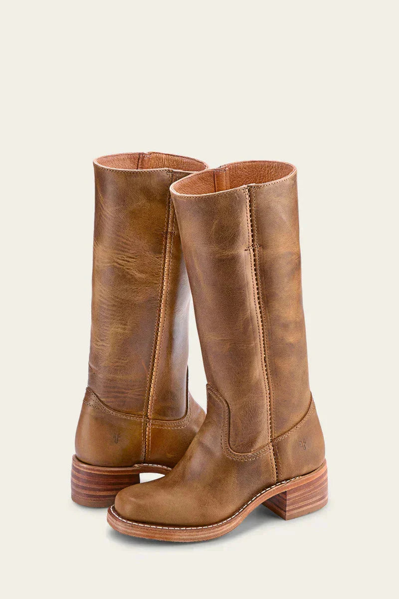 Women's High Boots | Block Heel & Slip-On Design 6