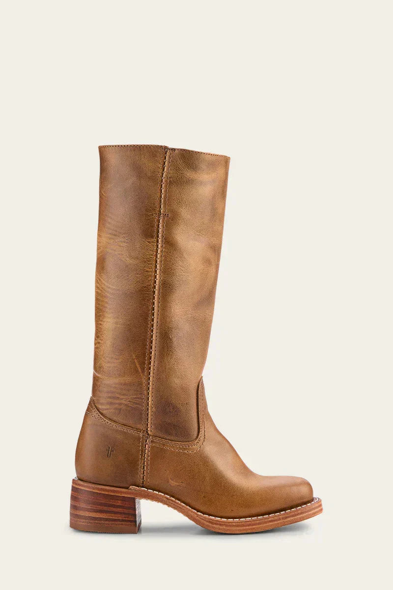 Women's High Boots | Block Heel & Slip-On Design 7
