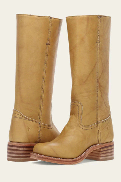 Women's High Boots | Block Heel & Slip-On Design 9