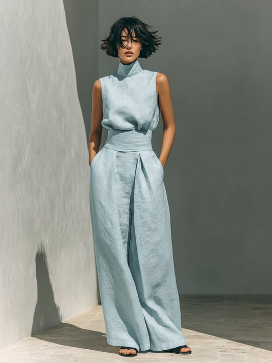 Women's Summer Jumpsuit | Wide Leg & Elegant Two-Piece Set