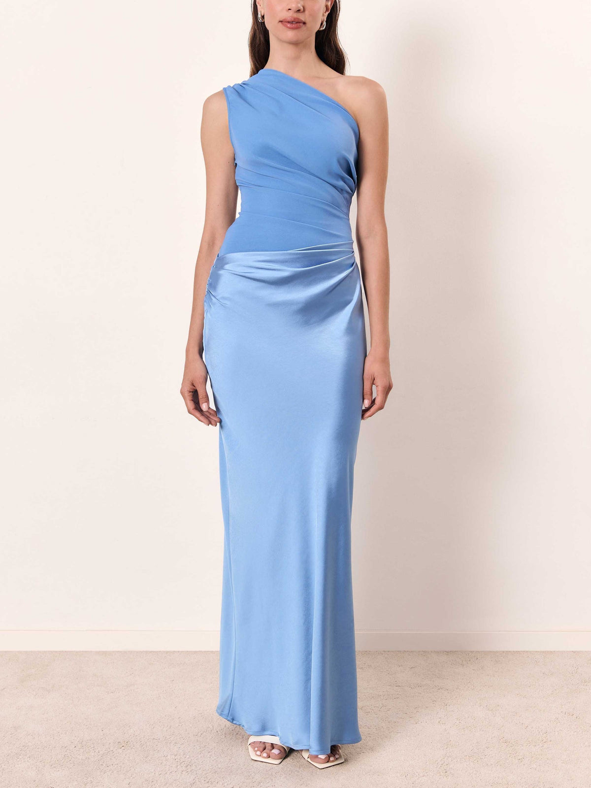 Women's Summer Maxi Dress | One-Shoulder Pleated & Flattering Formal Gown