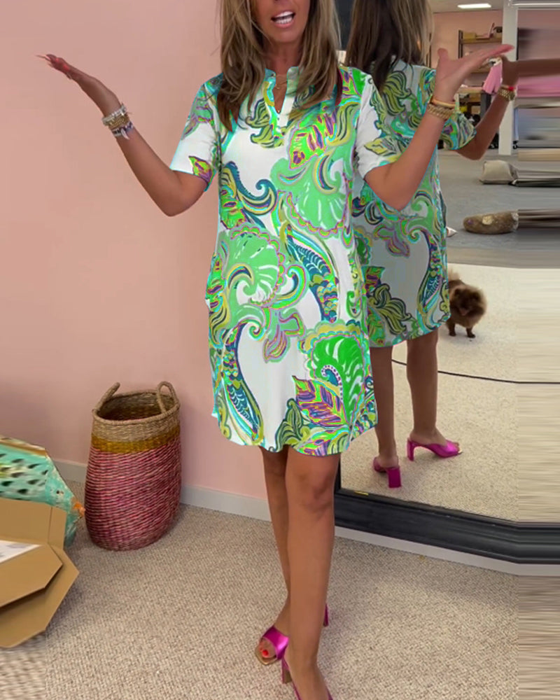 Women's Summer Midi Dress | Bold Paisley Print & Confident Everyday Style