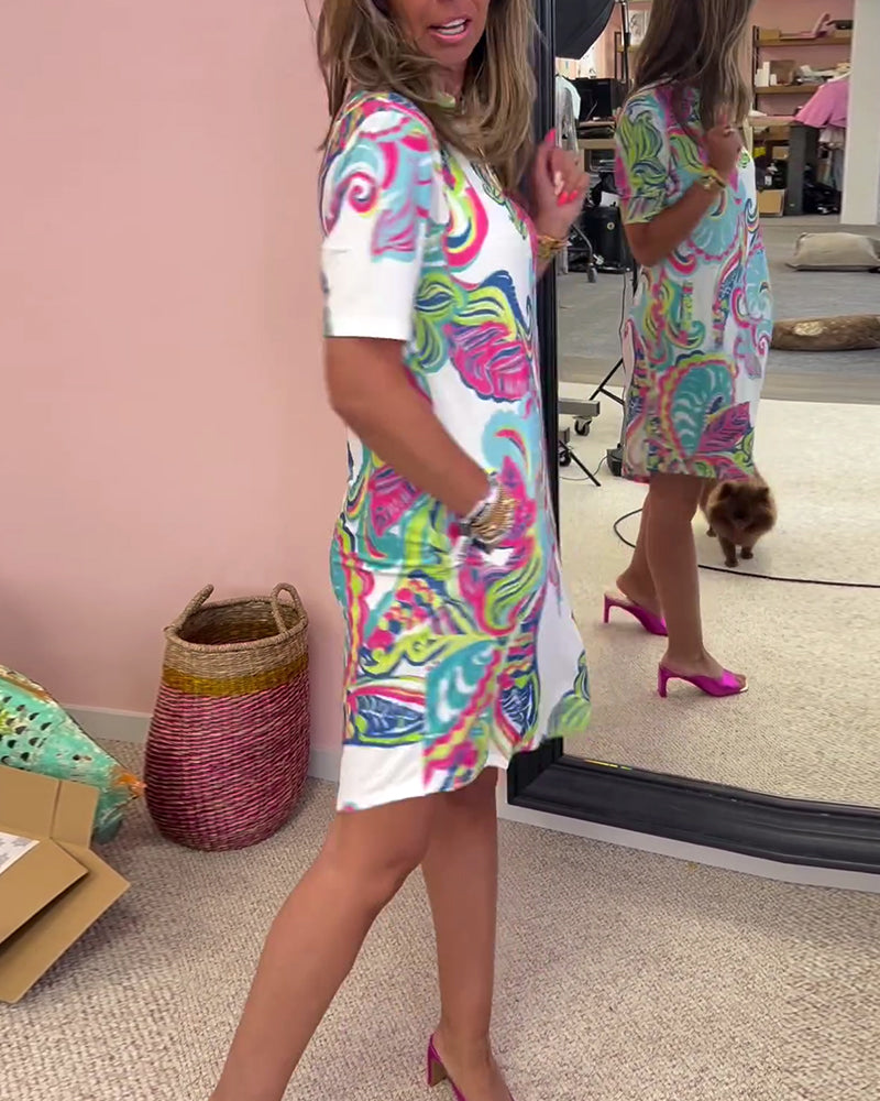 Women's Summer Midi Dress | Bold Paisley Print & Confident Everyday Style