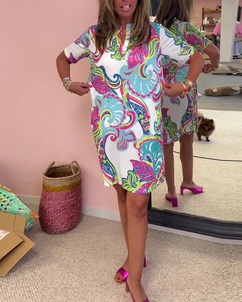 Women's Summer Midi Dress | Bold Paisley Print & Confident Everyday Style