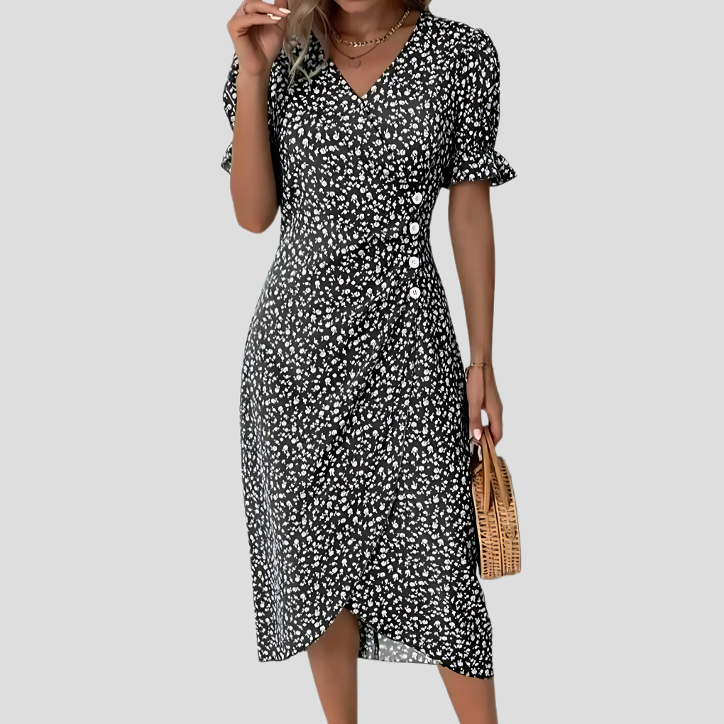 Women's Summer Midi Dress | Floral Print & Flattering Fit