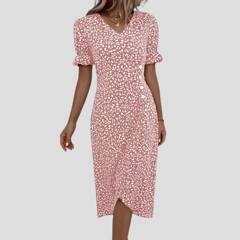 Women's Summer Midi Dress | Floral Print & Flattering Fit