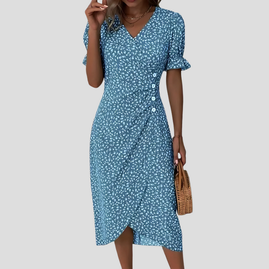 Women's Summer Midi Dress | Floral Print & Flattering Fit