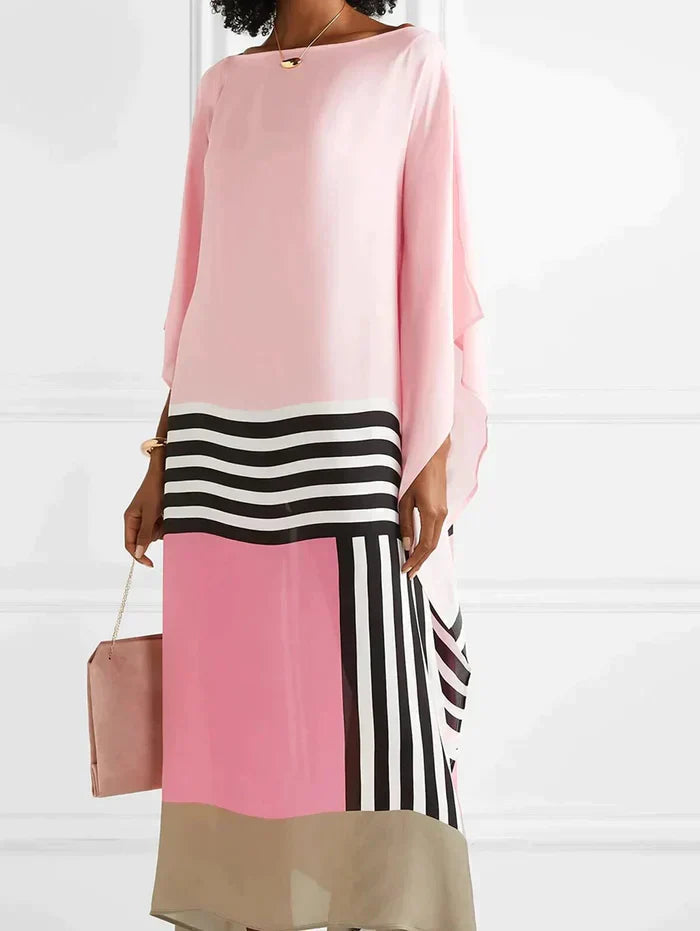 Women's Summer Midi Dress | Flowing Kaftan Silhouette