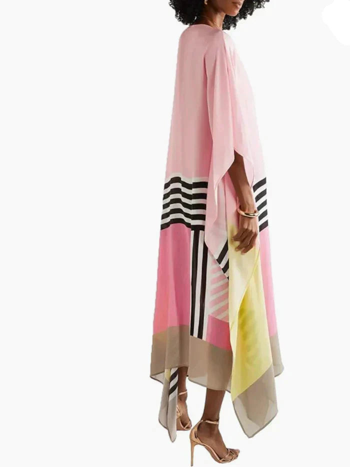 Women's Summer Midi Dress | Flowing Kaftan Silhouette