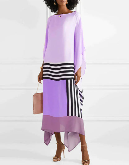 Women's Summer Midi Dress | Flowing Kaftan Silhouette