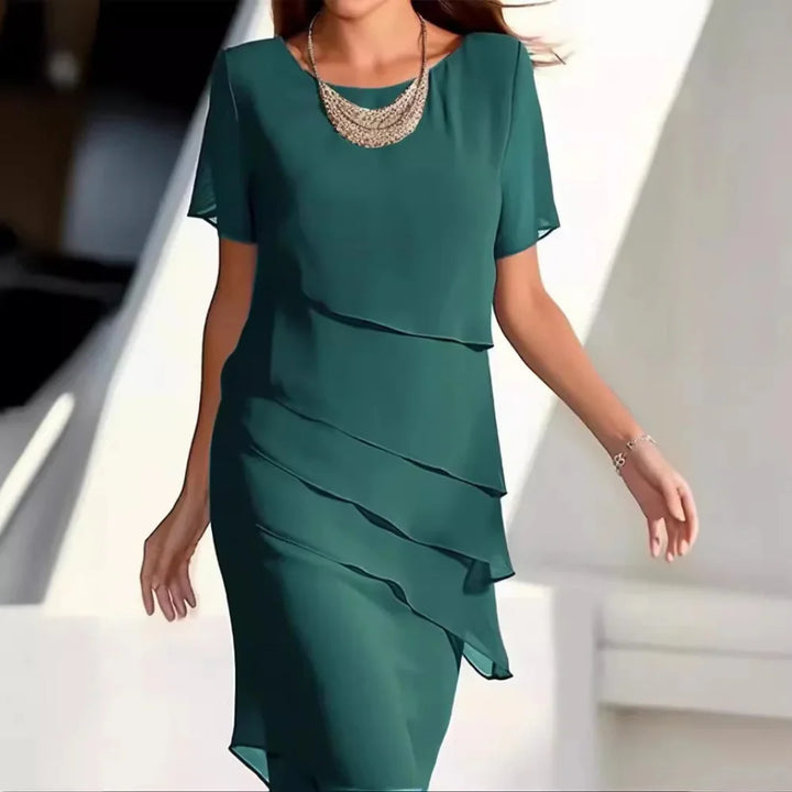 Women's Summer Midi Dress | Tiered Chiffon & Elegant Occasion Style