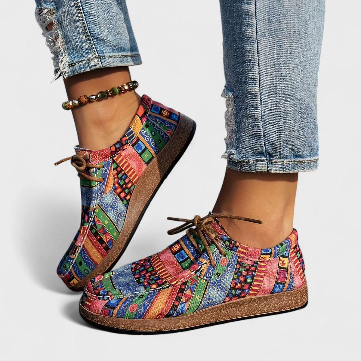 Women's Summer Sneakers | Orthopedic Support & Boho Print Design