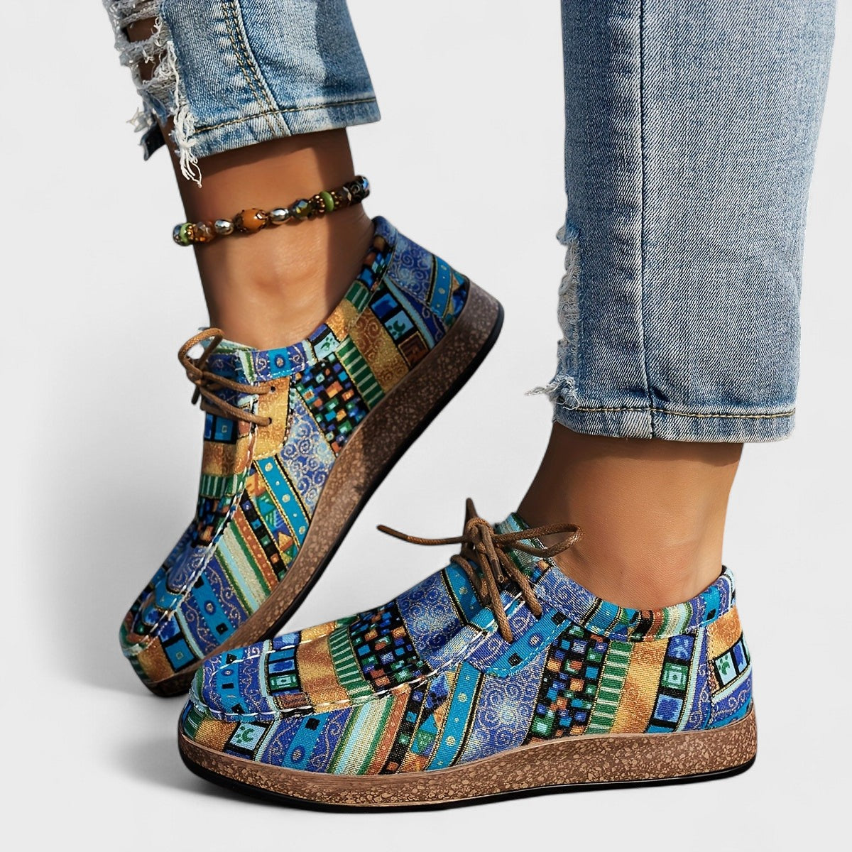 Women's Summer Sneakers | Orthopedic Support & Boho Print Design