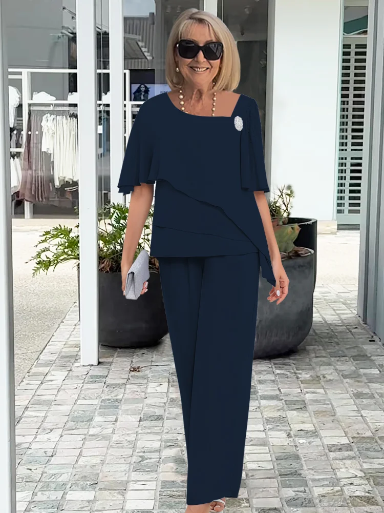 Women's Summer Two Piece Set | Flowy Top & Relaxed Fit