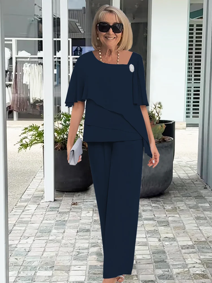 Women's Summer Two Piece Set | Flowy Top & Relaxed Fit