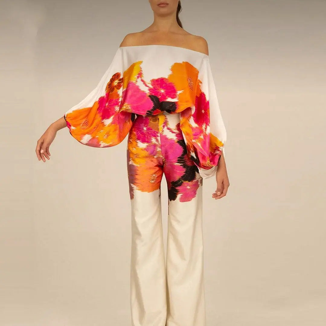 Women's Summer Two Piece Set | Off-Shoulder & Flowing
