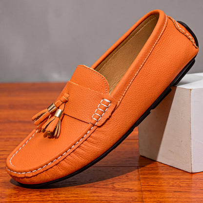 Women's Tassel Loafers Moc-Toe Slip-On Comfort Shoes