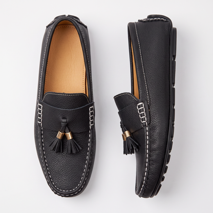 Women's Tassel Loafers Moc-Toe Slip-On Comfort Shoes