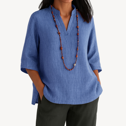 Women's Top | Tunic Loose Fit V-Neck