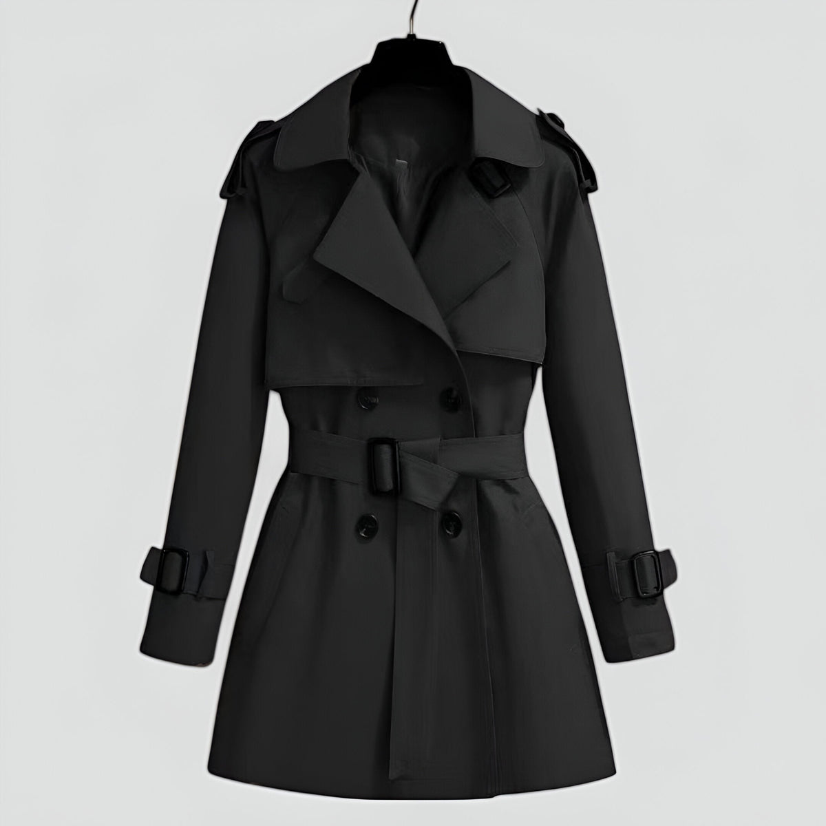 Women's Trench Coat | Cinched Waist Double-Breasted