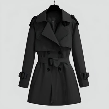 Women's Trench Coat | Cinched Waist Double-Breasted