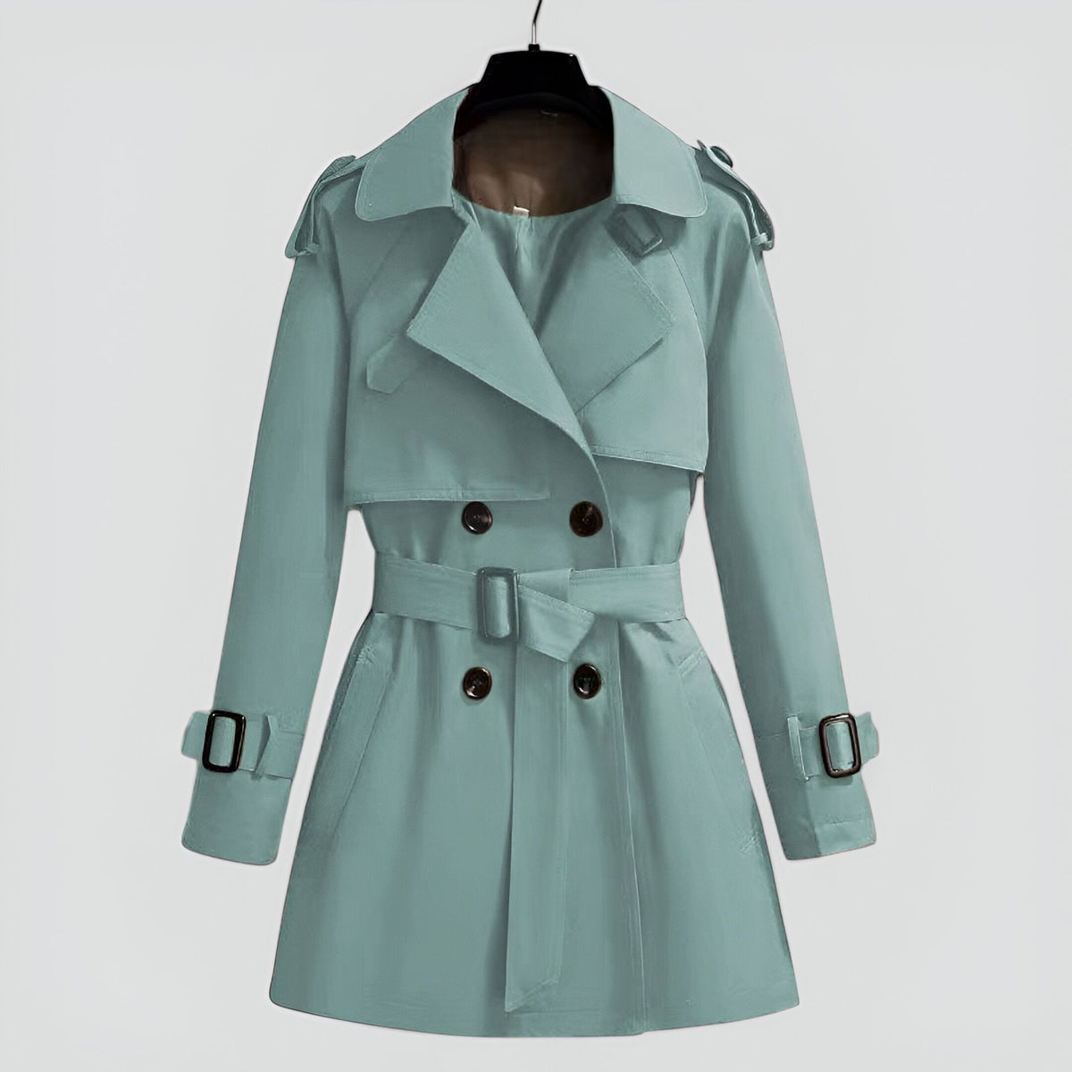 Women's Trench Coat | Cinched Waist Double-Breasted