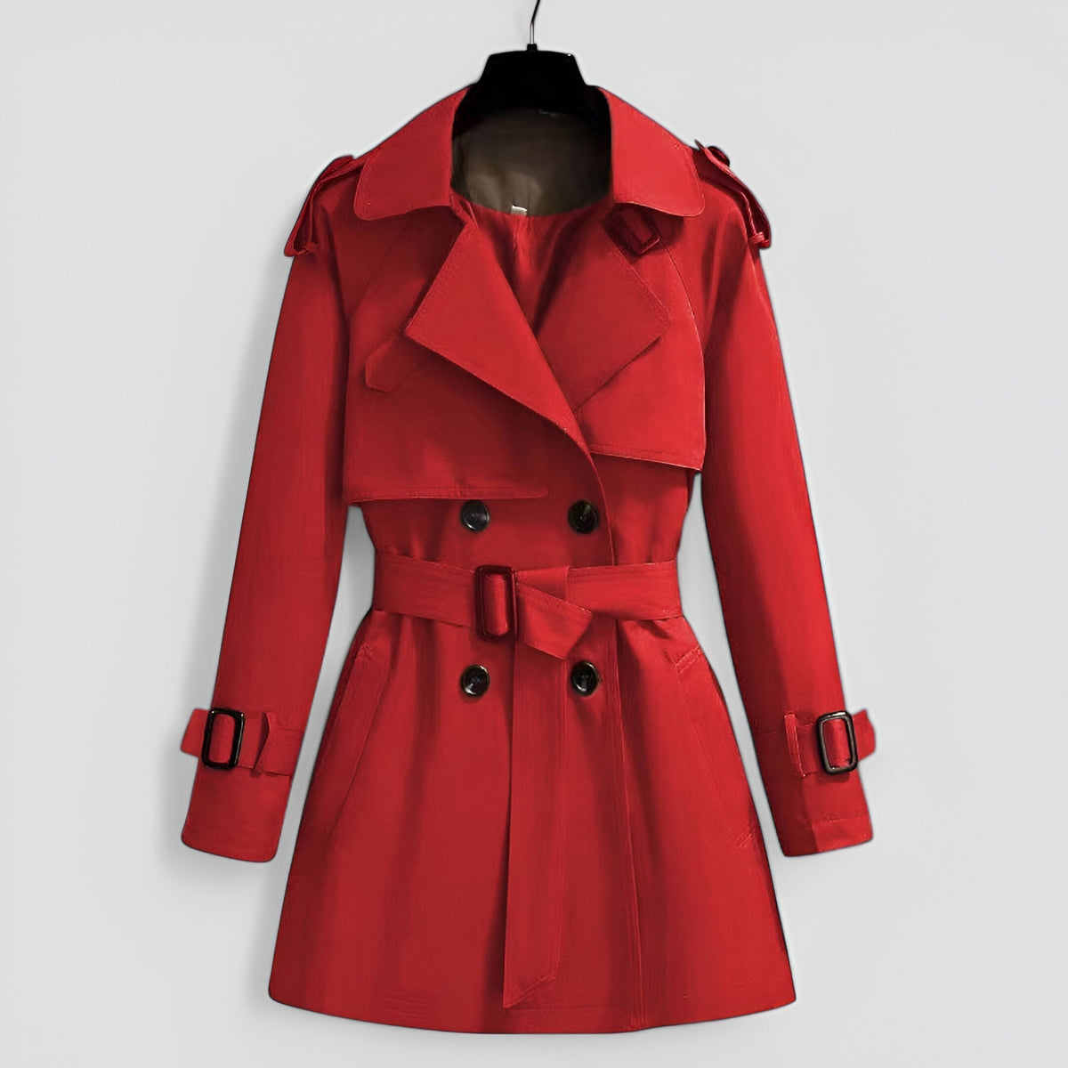 Women's Trench Coat | Cinched Waist Double-Breasted