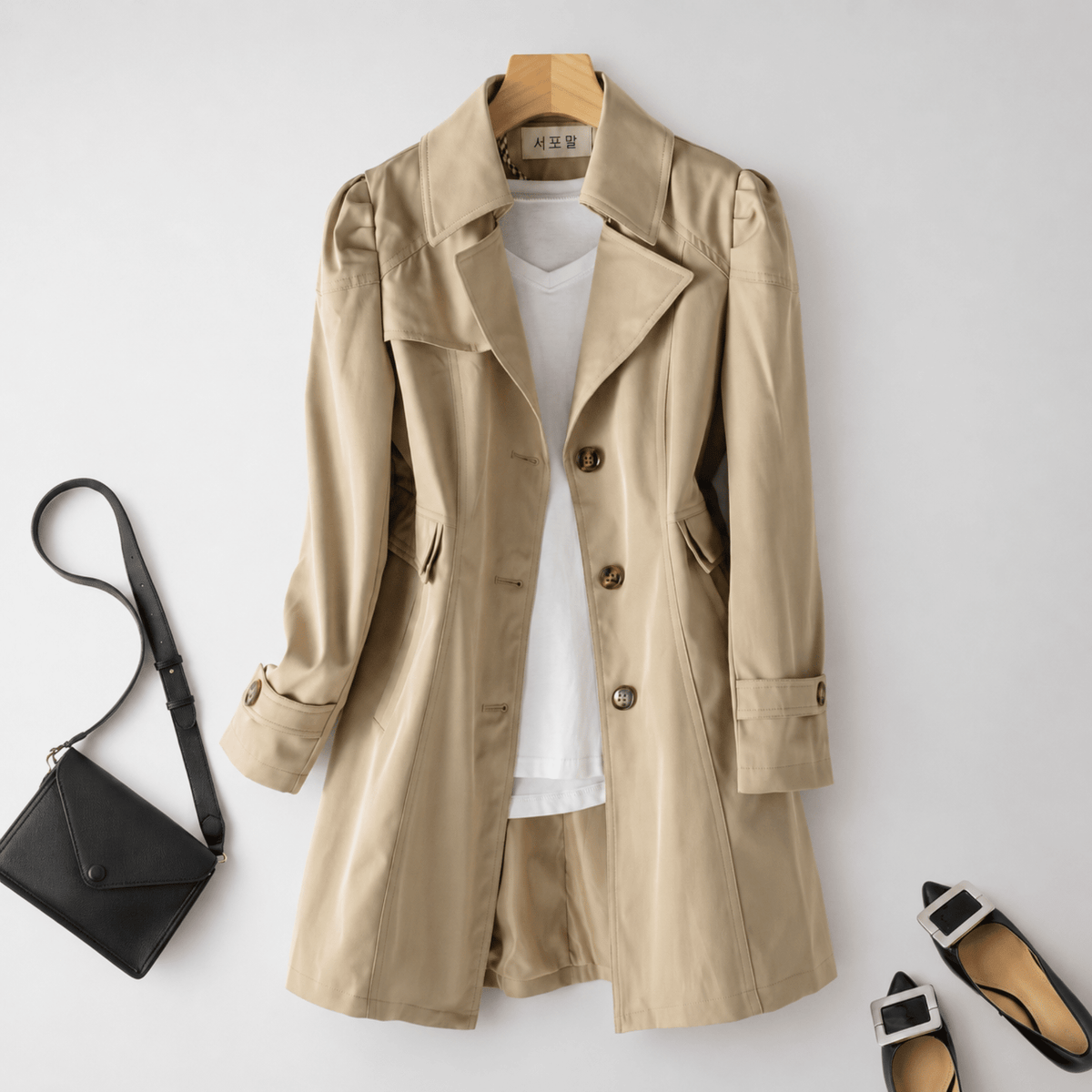 Women's Trench Coat | Tailored Fit & Longline Design