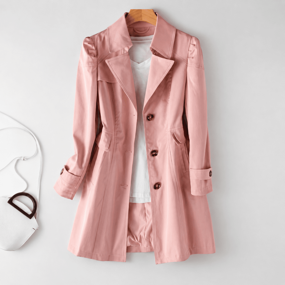 Women's Trench Coat | Tailored Fit & Longline Design