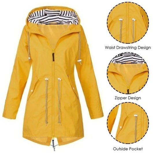 Women's Trench Coat | Waterproof & Hooded