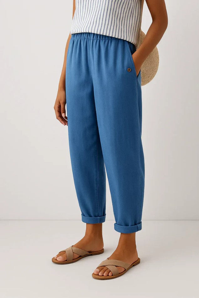 Women's Trousers | Relaxed Fit & Elastic Waistband