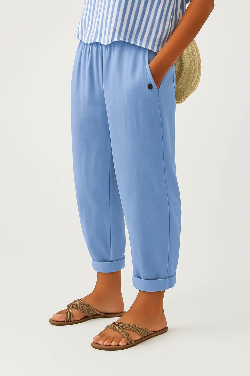 Women's Trousers | Relaxed Fit & Elastic Waistband